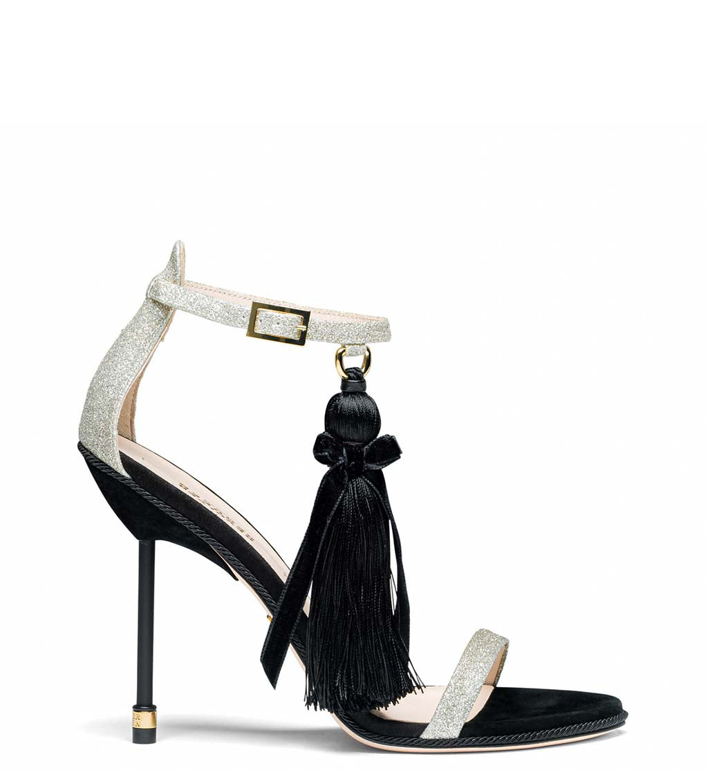 Glitter Champagne High Heel Sandals Room 503 Revolver Requeen